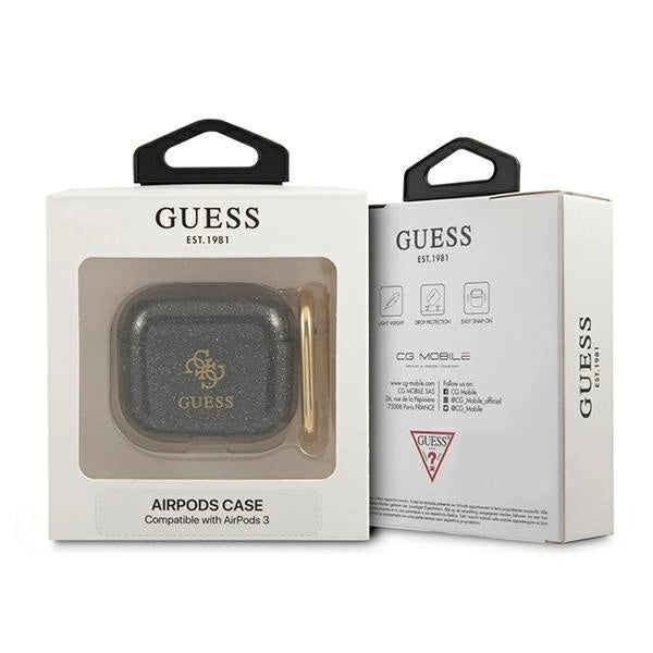 Guess GUA3UCG4GK AirPods 3 cover black/black Glitter Collection_2