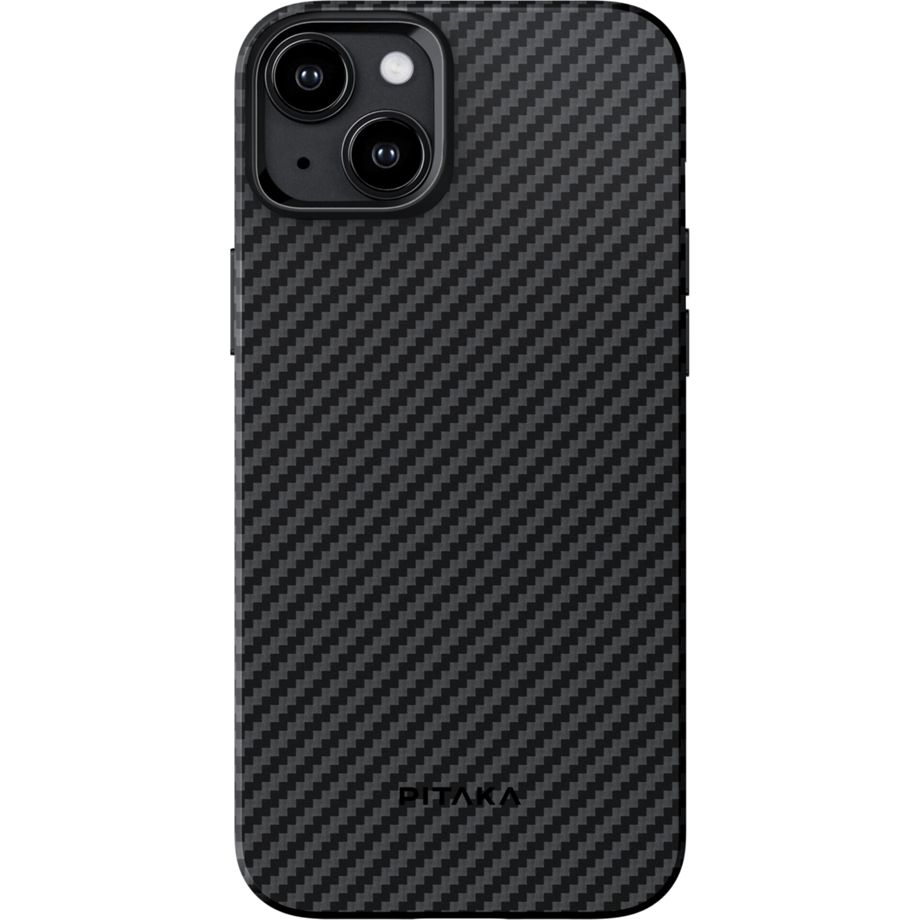 Capa iPhone PITAKA MagEZ Case Pro 4 / Preto/Cinza Twill / KI1501MMP_0