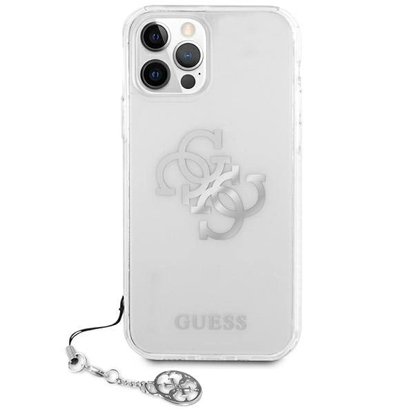 Guess GUHCP12LKS4GSI iPhone 12 Pro Max 6.7" Transparent hardcase 4G Silver Charms Collection_2