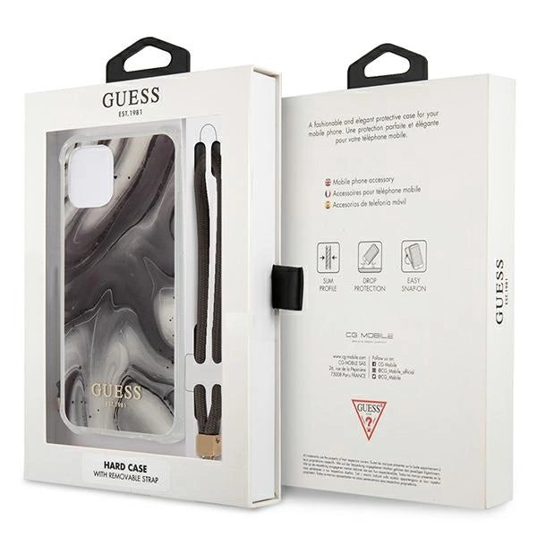 Guess GUHCP12LKSMAGR iPhone 12 Pro Max 6.7" grey/grey hardcase Marble Collection_7