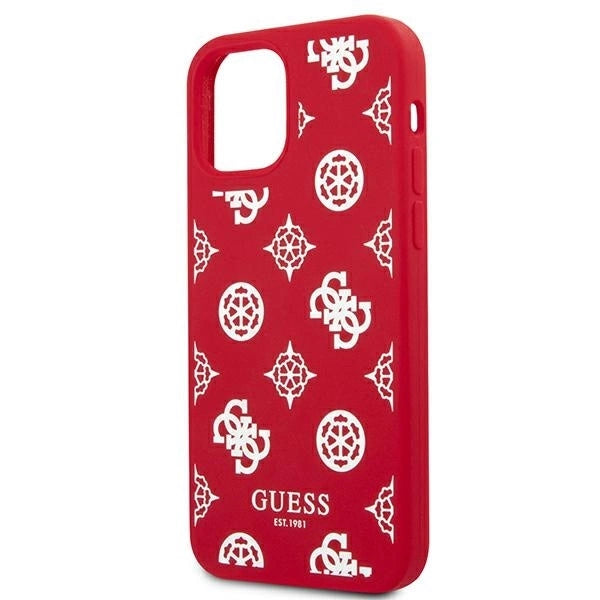 Guess GUHCP12LLSPEWRE iPhone 12 Pro Max 6.7" red/red hard case Peony Collection_5