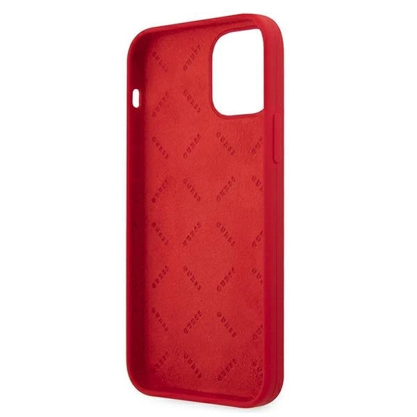 Guess GUHCP12LLSPEWRE iPhone 12 Pro Max 6.7" red/red hard case Peony Collection_6