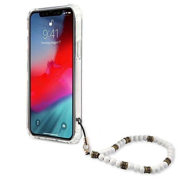 Guess GUHCP12MKPSWH iPhone 12/12 Pro 6.1" Transparent Hardcase White Pearl_4