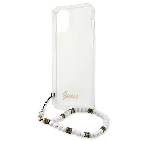 Guess GUHCP12MKPSWH iPhone 12/12 Pro 6.1" Transparent Hardcase White Pearl_5