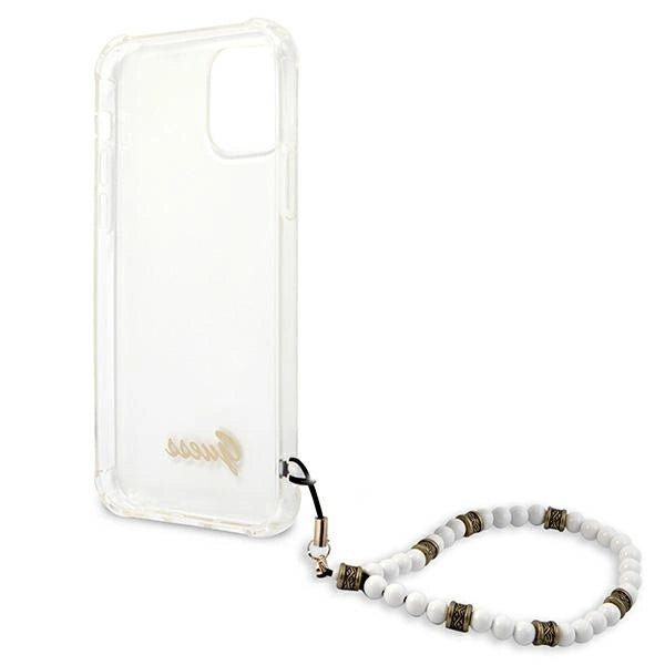 Guess GUHCP12MKPSWH iPhone 12/12 Pro 6.1" Transparent Hardcase White Pearl_6