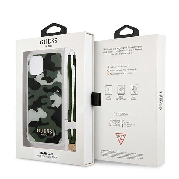 Guess GUHCP12MKSARKA iPhone 12/12 Pro 6.1" green/khaki hardcase Camo Collection_7