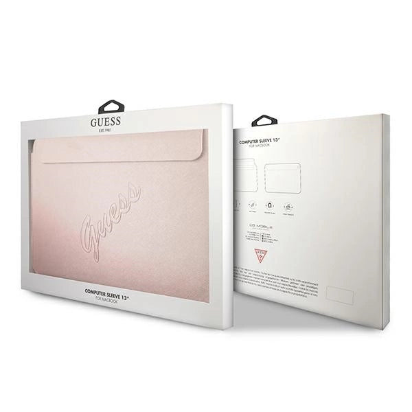 Guess Saffiano Script cover for a 13" laptop - pink_4