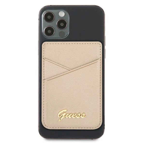 Guess Wallet Card Slot GUWMSSASLGO MagSafe Saffiano gold/gold_1