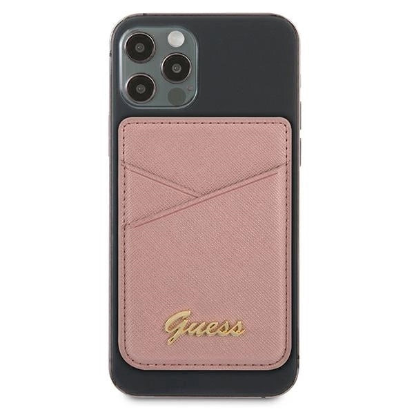 Guess Wallet Card Slot GUWMSSASLPI MagSafe Saffiano pink/pink_1
