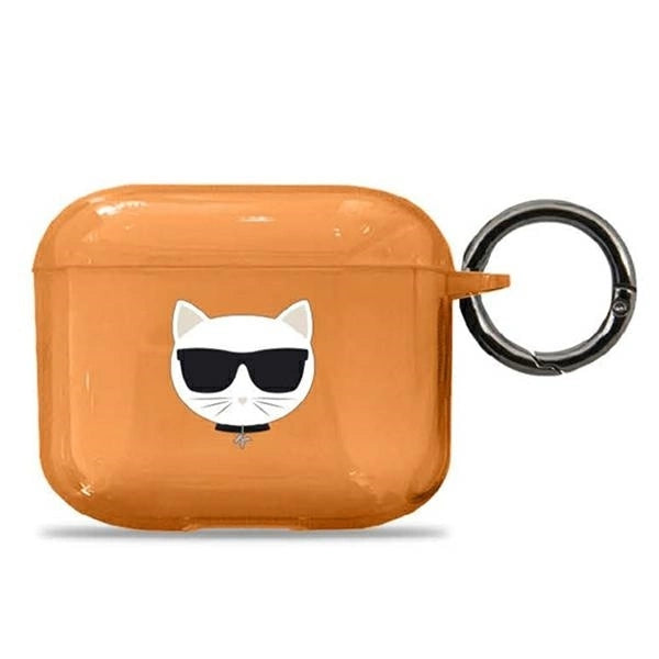 Karl Lagerfeld KLA3UCHFO AirPods 3 cover pomarańczowy/orange Choupette_0