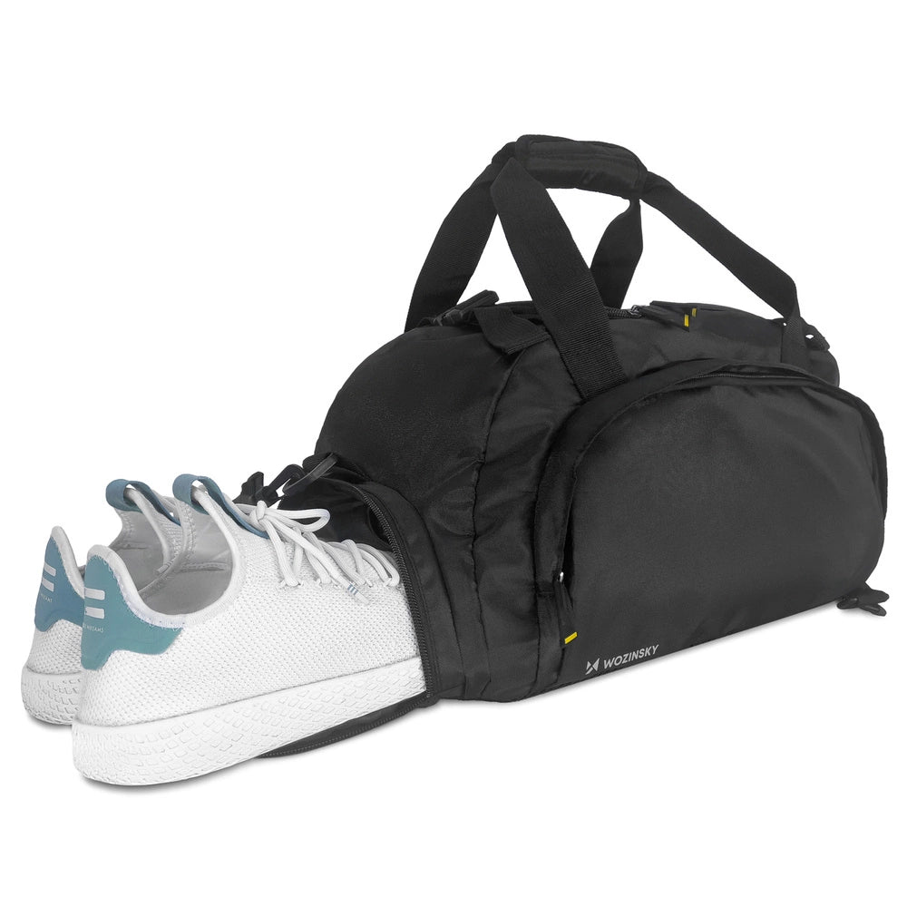 Wozinsky Travel Sports Bag Backpack Hand Luggage Bag 40x20x25 cm for Airplane Black (WSB-B01)_11