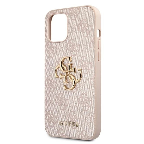 Guess GUHCP12M4GMGPI iPhone 12/12 Pro 6,1" różowy/pink hardcase 4G Big Metal Logo_5