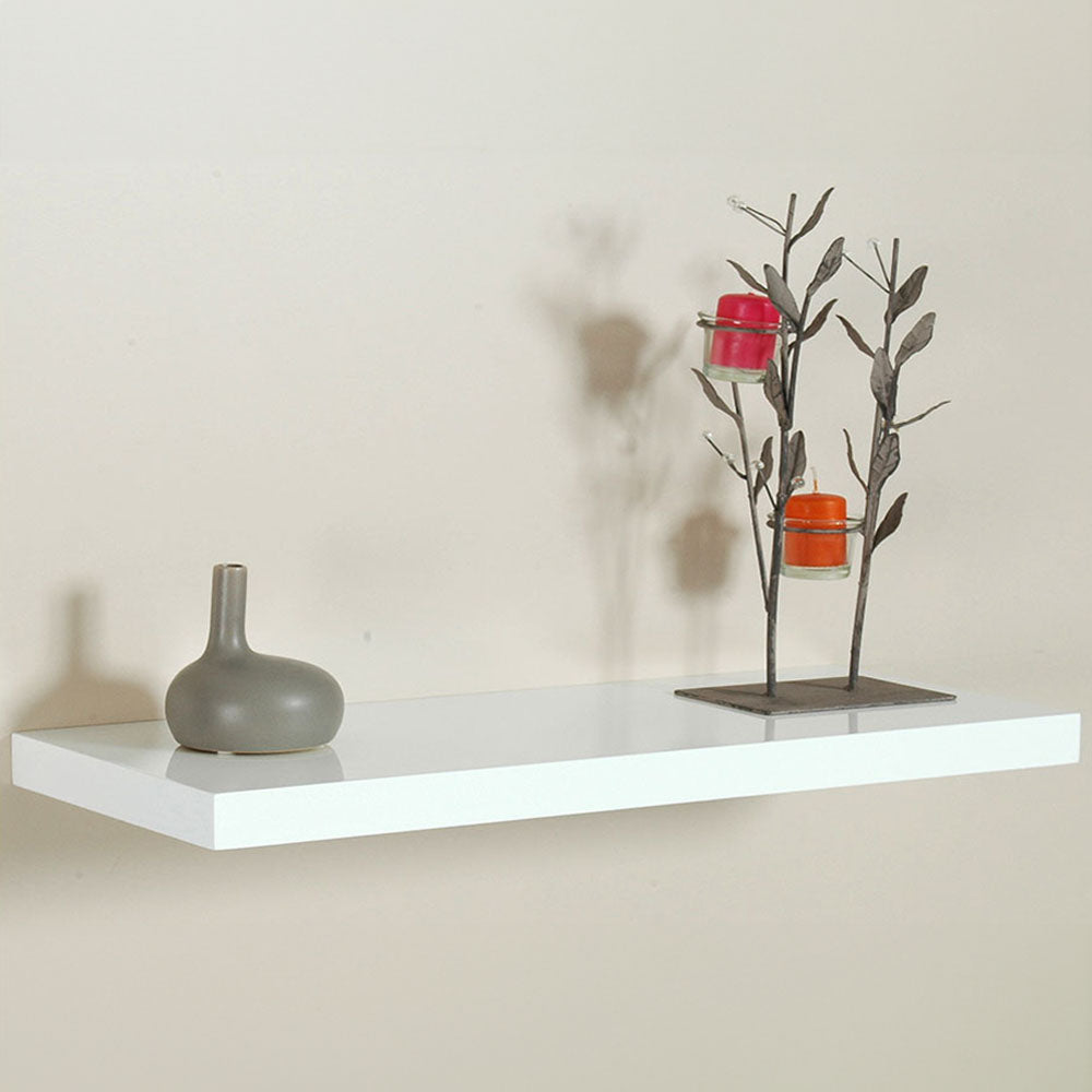 Estante com fixação invisÃvel 80x25 branco 045322 home decor_0