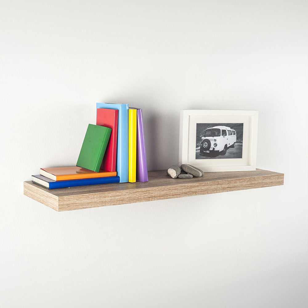 Estante com fixação invisÃvel 80x25 carvalho branco 047692 home decor_0