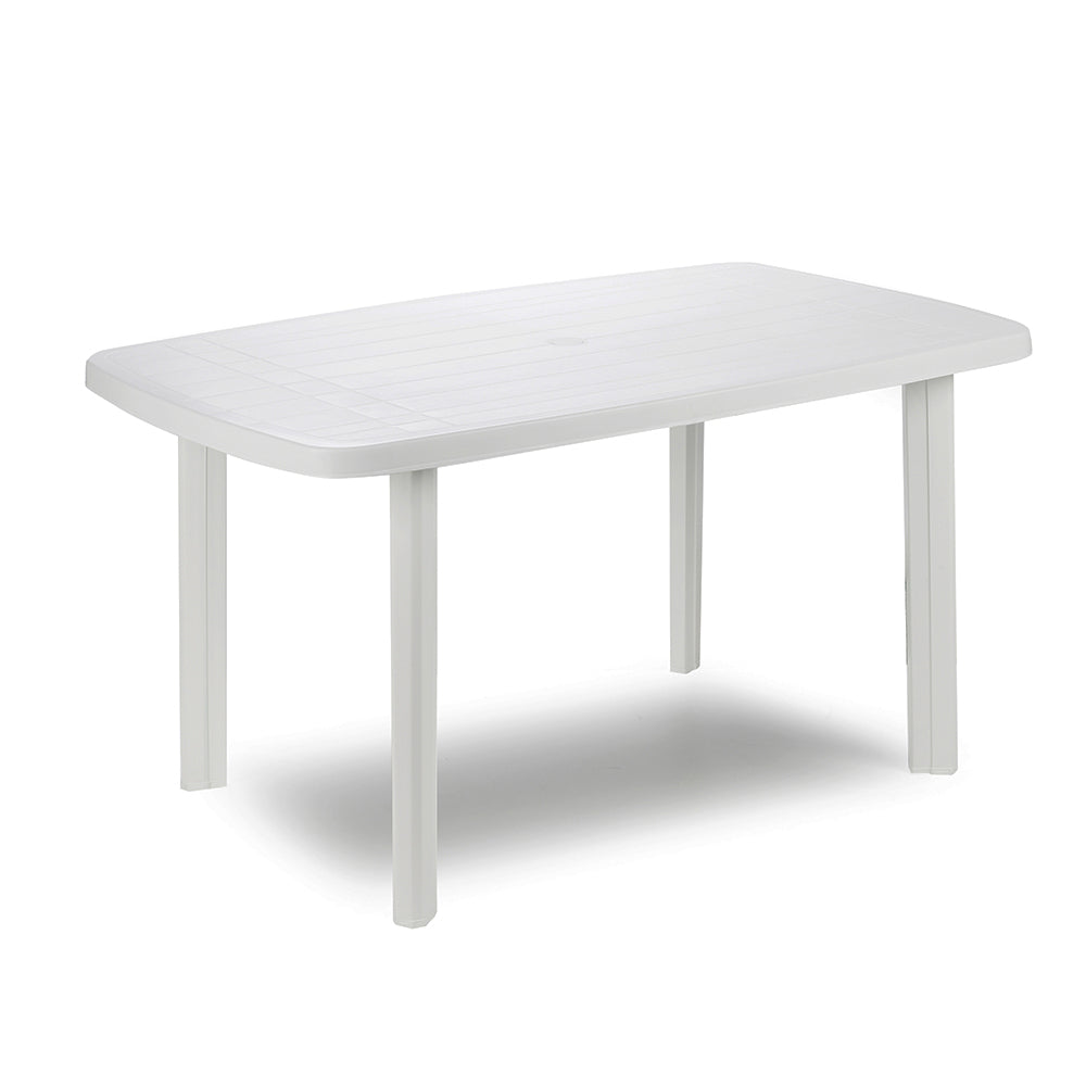 Mesa oval para ao ar livre. cor: branco 72x137x85cm ipae progarden_0
