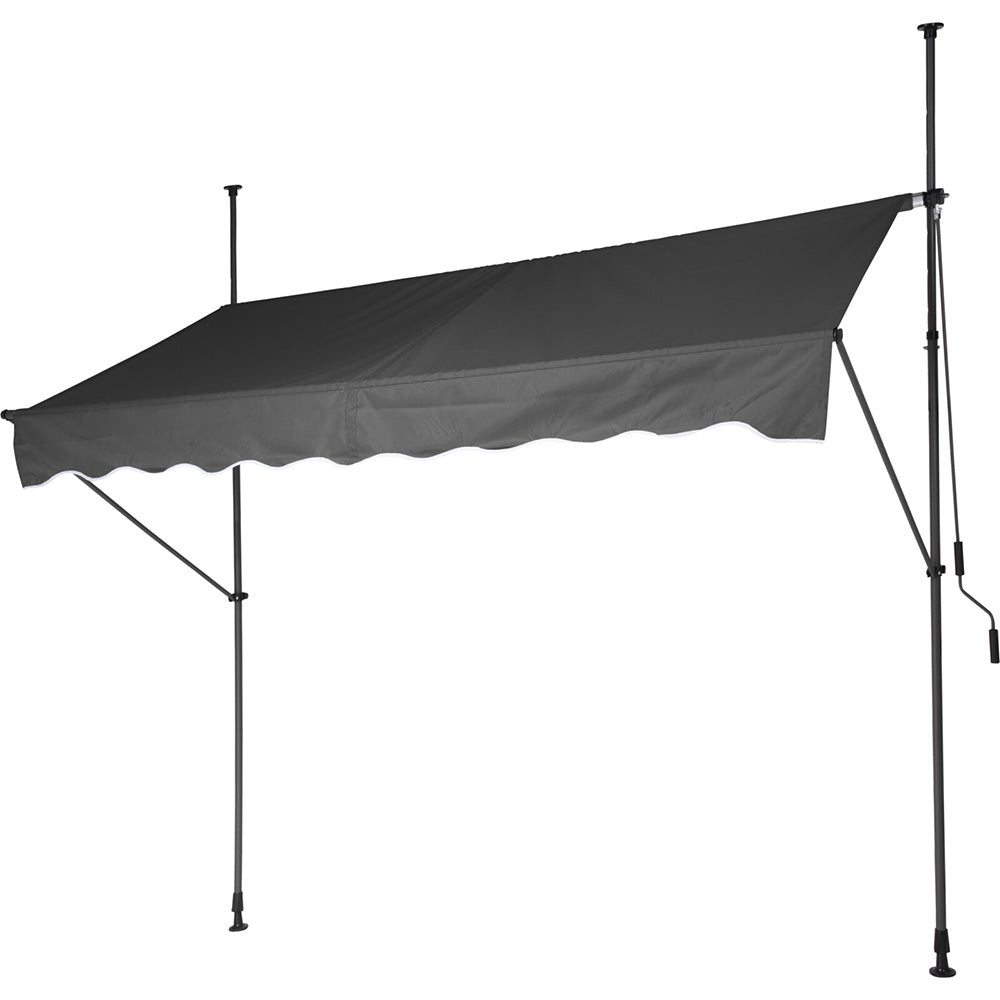 Toldo ajustável 250x120cm cor cinzento_0