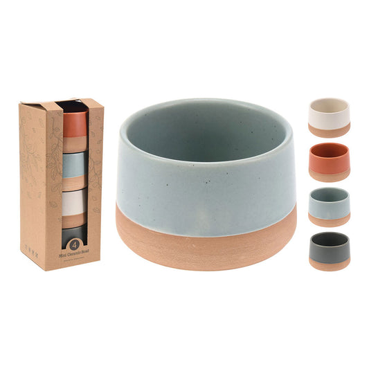 Kit 4 tigelas de cerâmica, 9x5,6cm, 210000960. siaki_0