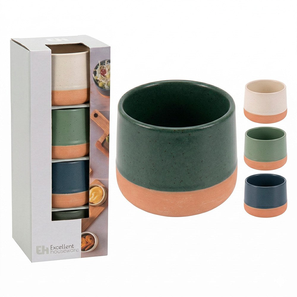 Kit 4 tigelas de cerâmica ø9 x 5,6 cm_0