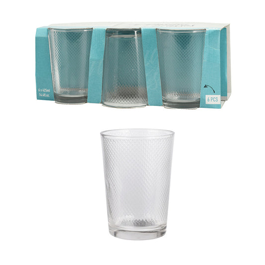 Jogo de 6 copos de água 425ml, ye6000770, excellent houseware_0