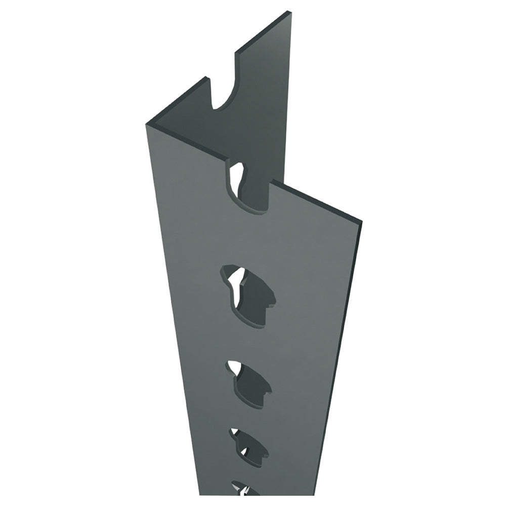 Perfil sclick p/40 2000mm cinzento. simon rack_0