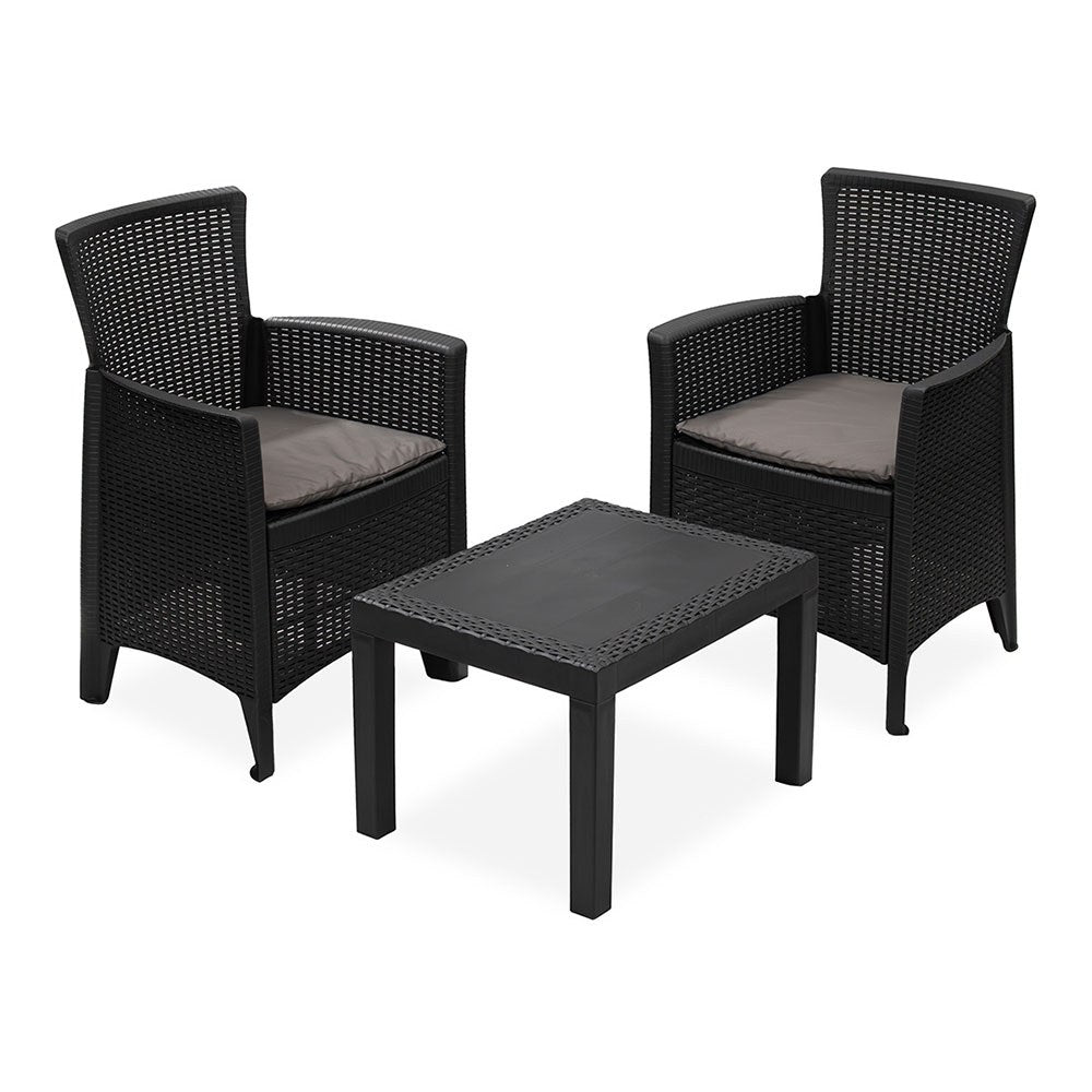Conjunto de jardim forest 3 peças antracite + almofadas_0