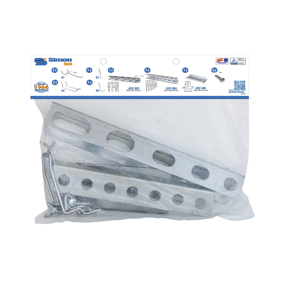 Saco 9un bt-painel (6 ganchos+3 accs) ac012. simon rack_0