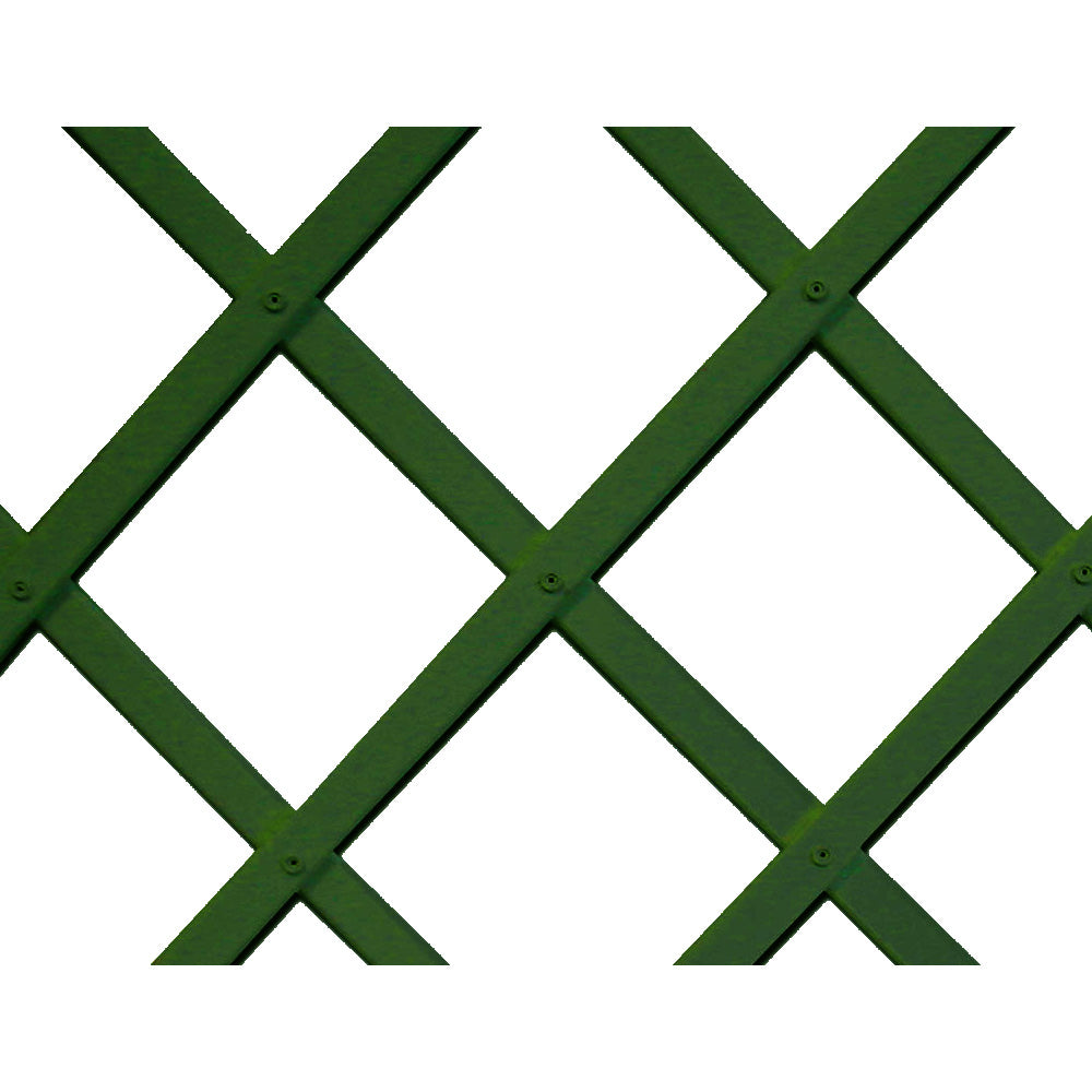 Treliça de plástico 1x2m cor verde perfil de laminas 22x6mm_0