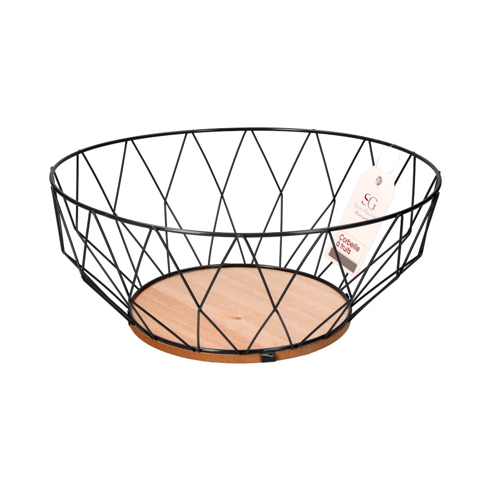 Fruteiro metalico baltik cinzento ø28cm_0
