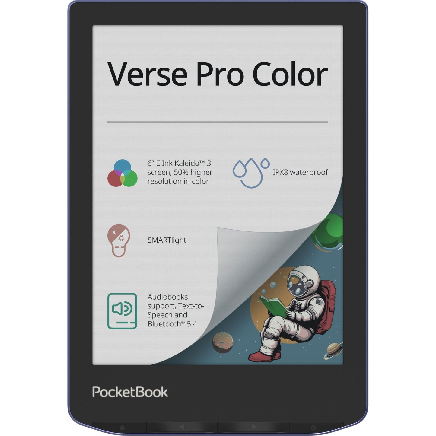 Leitor de Ebooks PocketBook Verse Pro 6" 64GB Stormy Sea POCKETBOOK