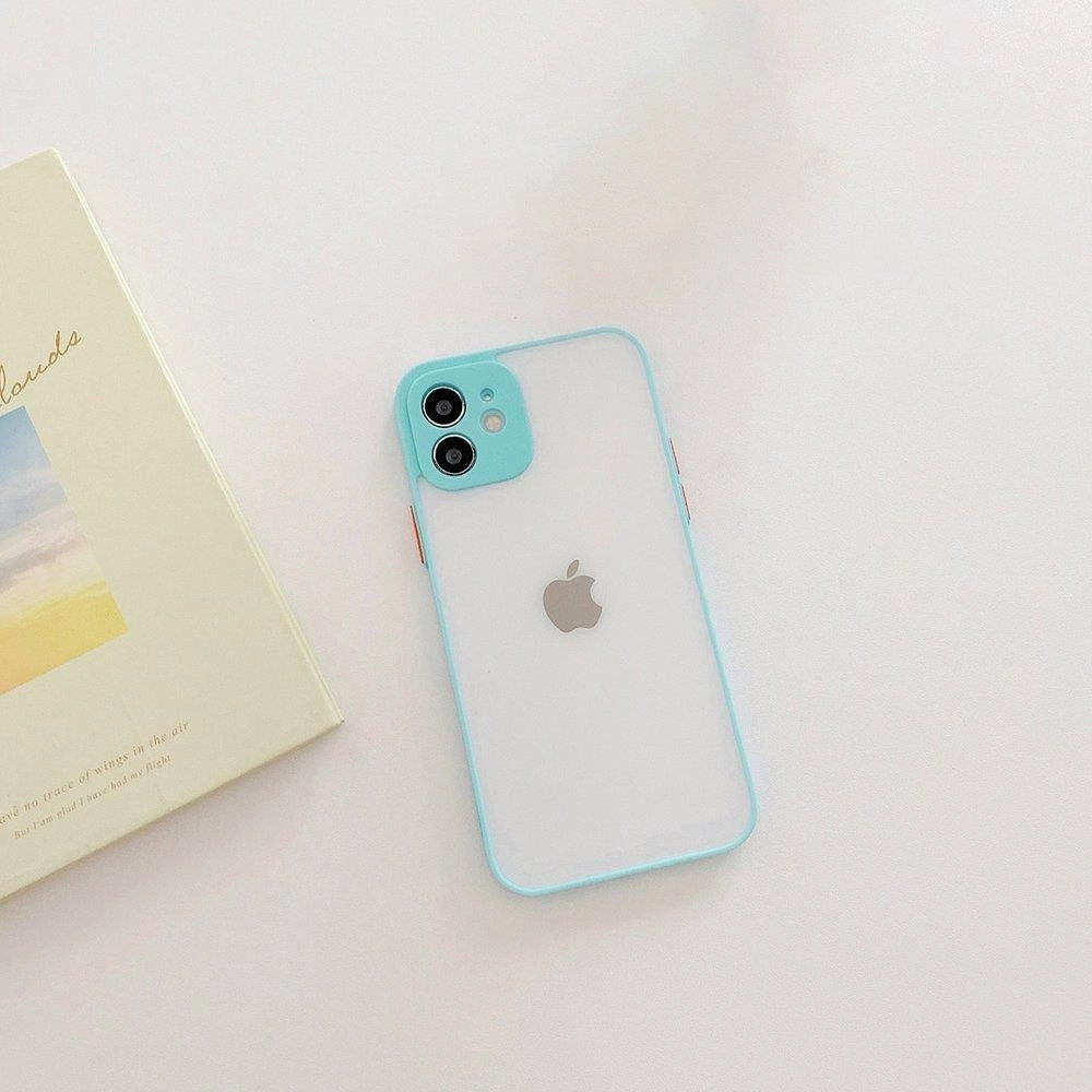 Milky Case silicone flexible translucent case for Samsung Galaxy A72 4G blue_1