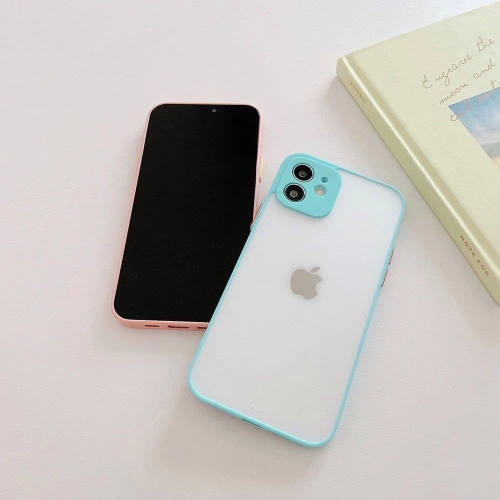 Milky Case silicone flexible translucent case for Samsung Galaxy A72 4G blue_2
