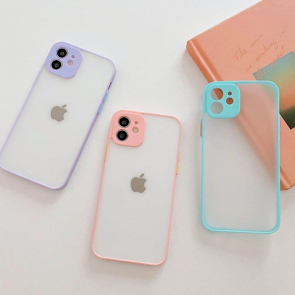 Milky Case silicone flexible translucent case for Samsung Galaxy A72 4G blue_3
