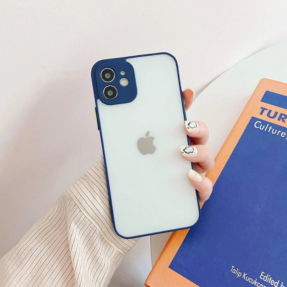 Milky Case silicone flexible translucent case for Samsung Galaxy A22 4G navy blue_1