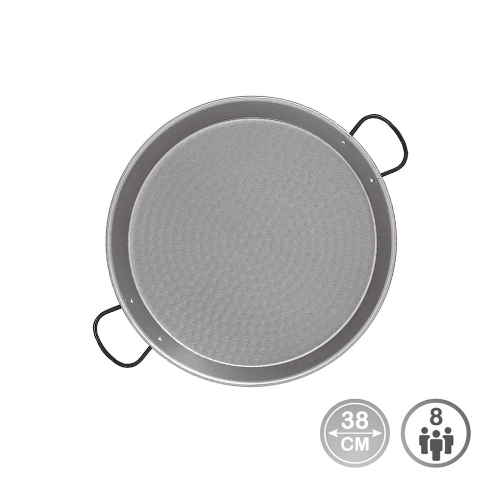 Frigideira paelha tradicional de aço polido ø38cm (para 8 pessoas). vaello_0