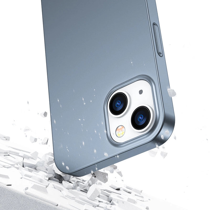 Joyroom 360 Full Case front and back cover for iPhone 13 + tempered glass screen protector grey (JR-BP927 tranish)_5