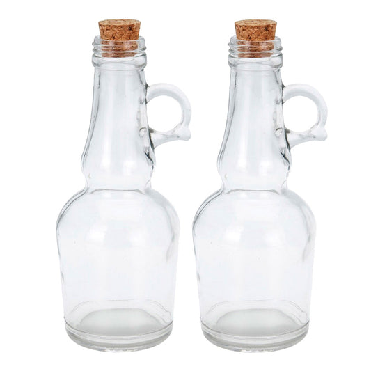 Conjunto de galheteiro para azeite e vinagre de vidro 250ml_0