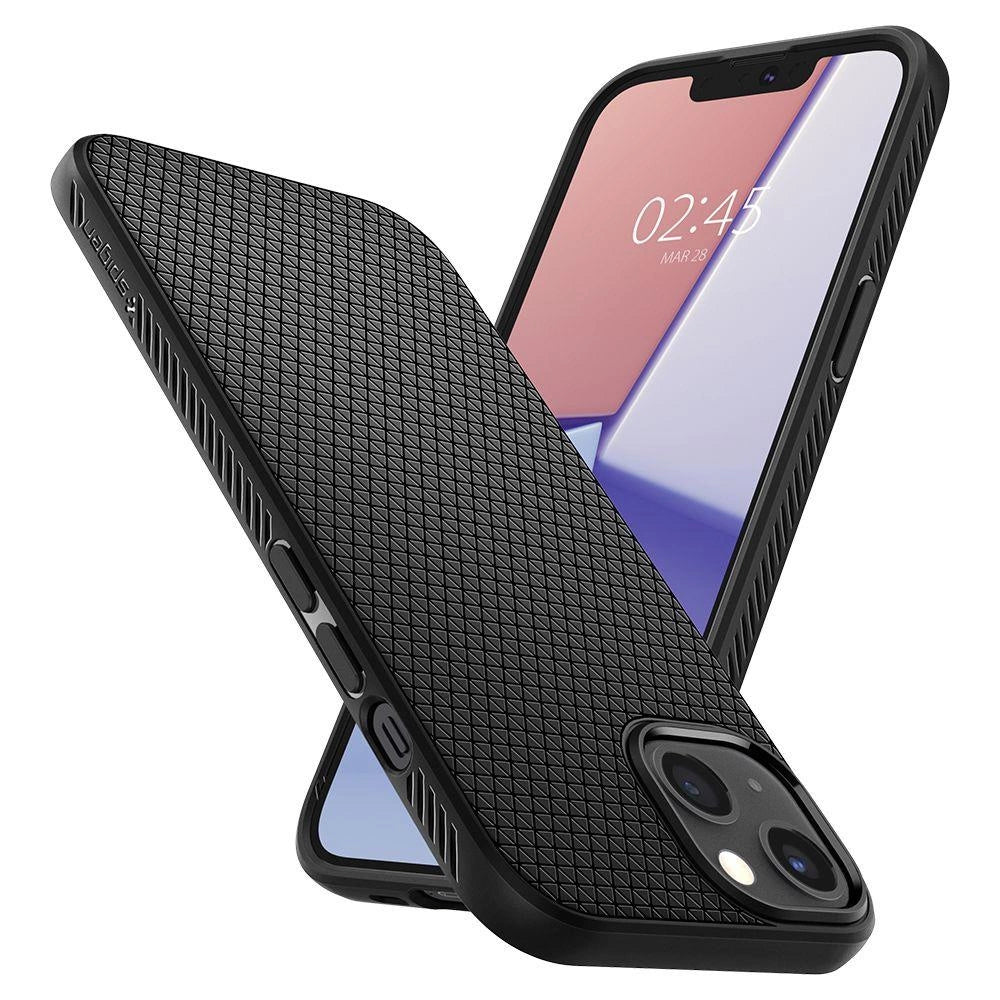 Spigen Liquid Air Case for iPhone 13 mini - Matte Black_1