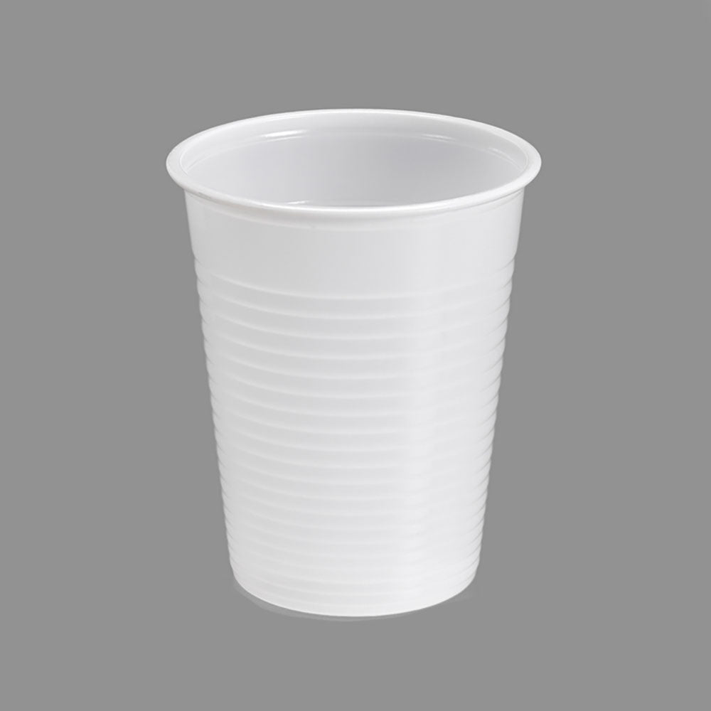 Saco 25 copos brancos biodegradáveis 200cc plástico_0