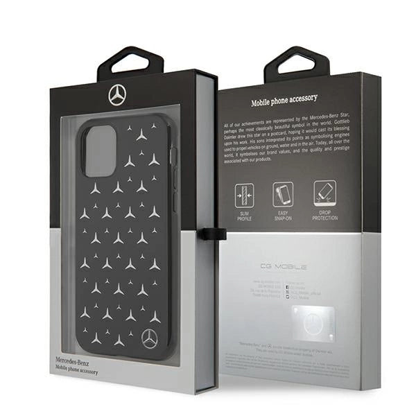 Mercedes MEHCN61ESPBK iPhone 11 6,1" / Xr czarny/black hardcase Silver Stars Pattern_6