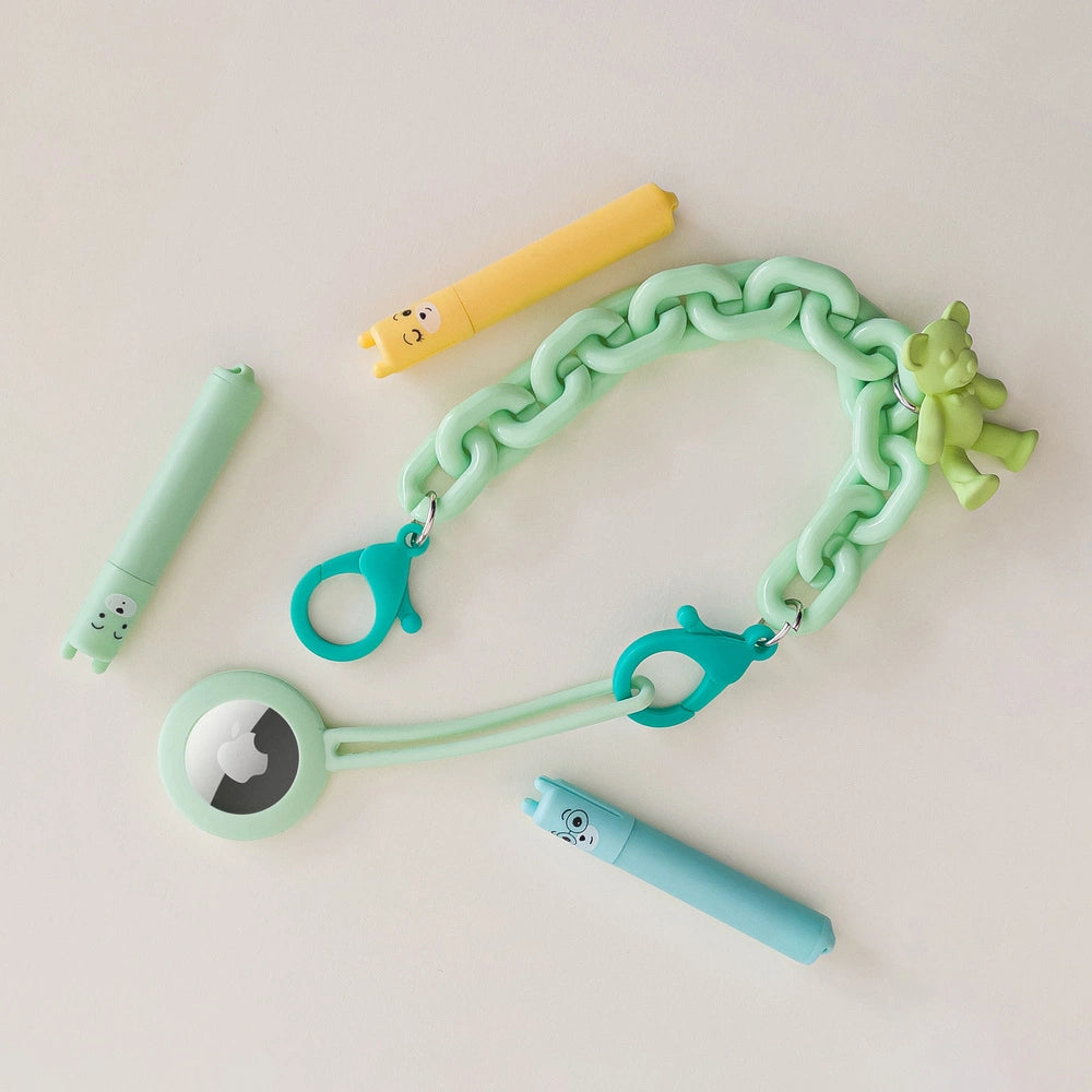 Color Chain (rope) colorful chain phone holder pendant for backpack wallet yellow_1
