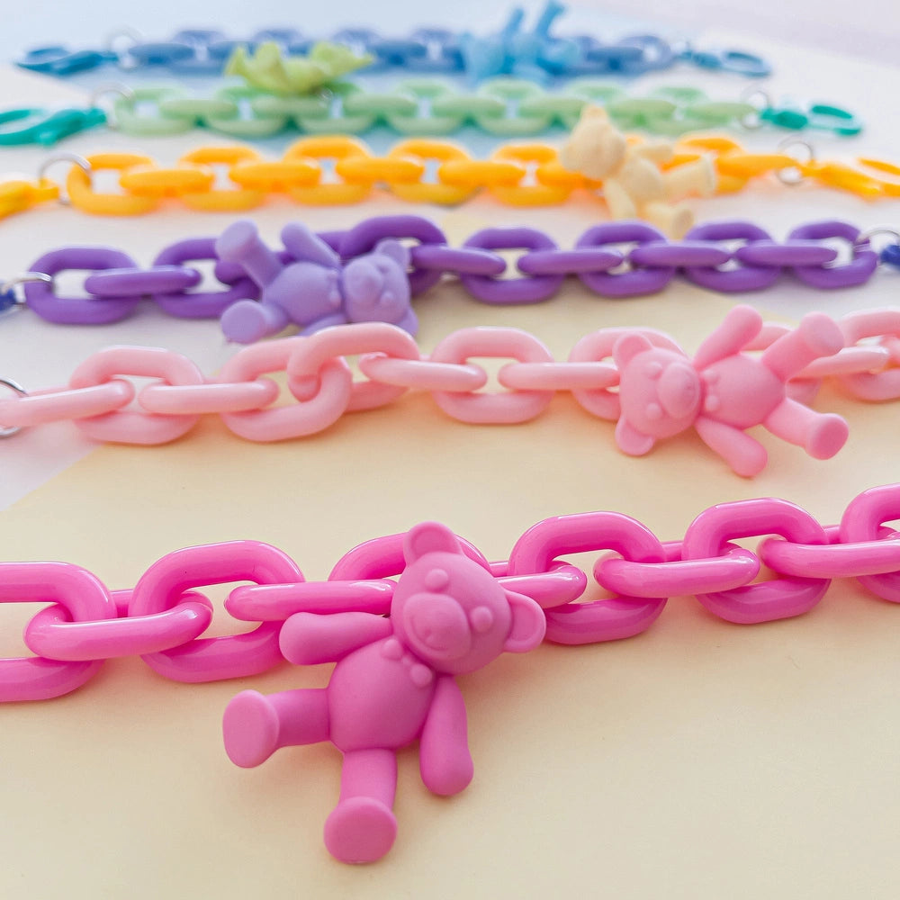 Color Chain (rope) colorful chain phone holder pendant for backpack wallet yellow_4
