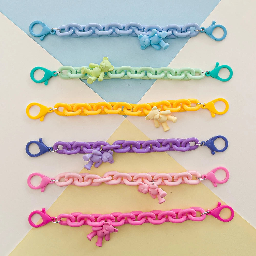 Color Chain (rope) colorful chain phone holder pendant for backpack wallet yellow_5