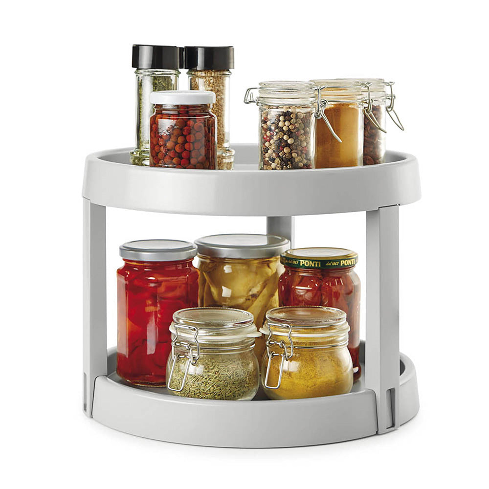 Organizador giratório 2 alturas "giro-2" ø28x21cm metaltex_0