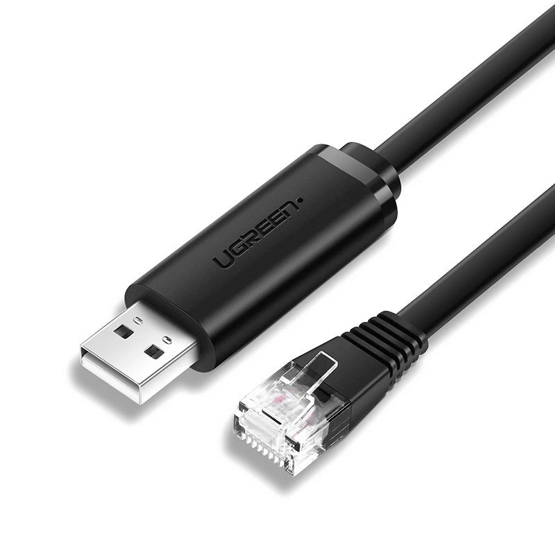 Ugreen console cable USB - Ethernet RJ45 1.5m black (CM204)_0
