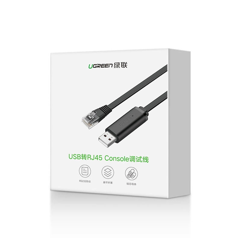 Ugreen console cable USB - Ethernet RJ45 1.5m black (CM204)_4