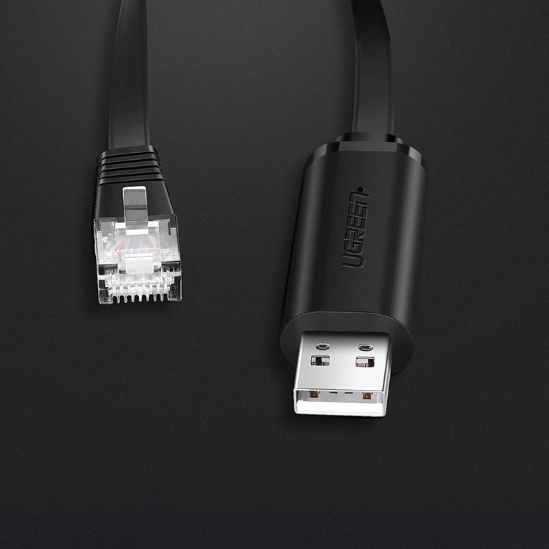 Ugreen console cable USB - Ethernet RJ45 1.5m black (CM204)_7