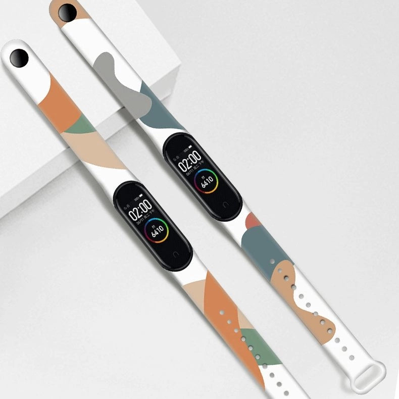 Strap Moro band for Xiaomi Mi Band 3 / 4 silicone strap watch bracelet pattern 10_4