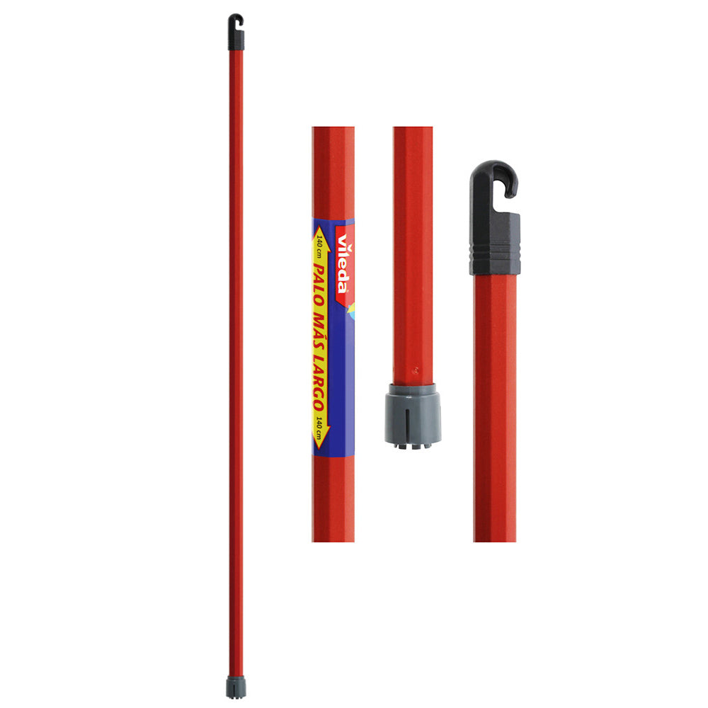 Cabo para esfregona com encaixe monoclick vermelho 140cm 112139 vileda_0