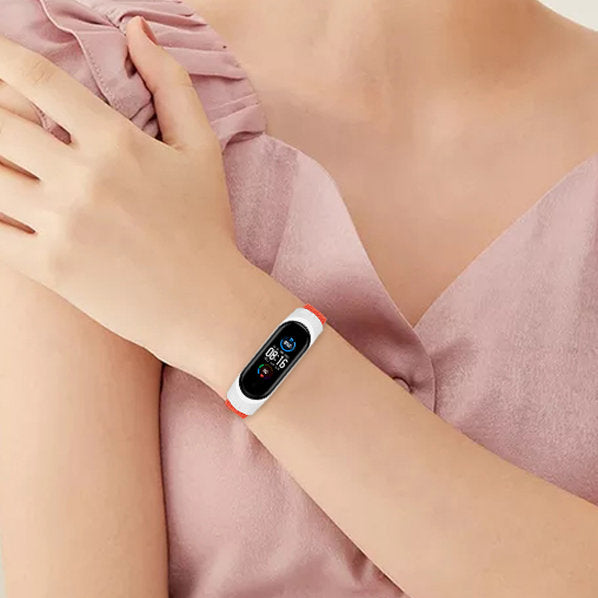 Strap Fabric replacement band strap for Xiaomi Mi Band 6 / 5 / 4 / 3 braided cloth bracelet blue_6