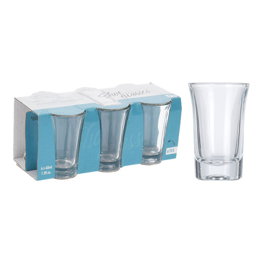 Conjunto de 6 vasos pequeños de cristal 40ml_0